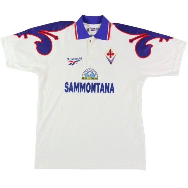 Tailandia Camiseta Fiorentina Segunda equipo Retro 1995 1996 Blanco